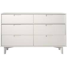 Mid century modern 8 drawer lowboy dresser with brass hardware. Walker Edison Mid Century Modern Solid Wood 6 Drawer Dresser White Bbr6dsldrwh Best Buy