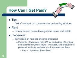 Earning Income How Can I Get Paid Ppt Download