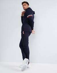 All styles and colours available in the official adidas online store. Boohooman Tracksuit With Arm Stripe In Navy Asos