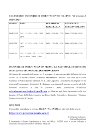 E se tutti potessero vedere il liceo con. Orientamento Scolastico I C S Elio Vittorini San Pietro Clarenza