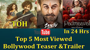 Top 5 Most Viewed Bollywood Teaser And Trailers In 24 Hours Youtube The most popular one is probably the „johny johny yes papa, which has about 1.7 billion views.