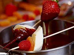Chocolate Fondue Chocolate Fondue Recipe Fondue Recipes Food Network Recipes