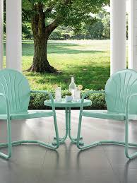 Crosley Griffith Two Chairs Side Table Set Gardener S Supply In 2020 Outdoor Seating Set Chair Side Table Outdoor Armchair