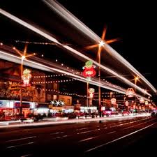 The characters and objects portrayed seem to move by way of winking. Blackpool Illuminations