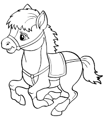 coloriage cheval a imprimer poney pour un cadeau