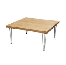 The couch table is made of solid acacia wood that has been. Hairpin Square Coffee Table Rustic White Furniture Rentals In Dubai Abu Dhabi Uae