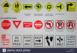 Traffic Road Signs India Stock Photo 61515503 Alamy