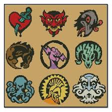 Bioshock Infinite Concept Art Book Pdf Items Similar To Bioshock Infinite Vigors Pack Chart Pattern For Cross Stitch On Etsy Cross Stitch Perler Bead Art Cross Stitch Embroidery