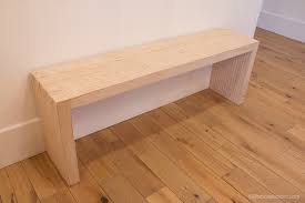 diy modern plywood bench tutorial