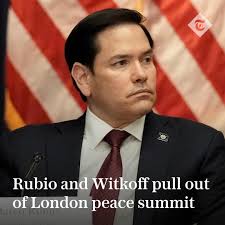 🔴 Marco Rubio, US secretary of state, and Steve Witkoff, Donald Trump's  special envoy, have pulled out of talks in London to work towards ending  the war in Ukraine Follow the latest