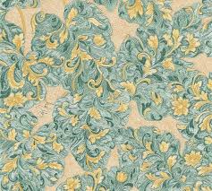 Kurze einleitung wolfgang joop kam am 18. Wolfgang Joop Wallpaper Tendrils Turqouise Gloss 33869 1