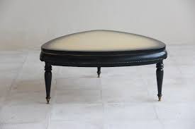 Retro Tarz Siyah Krem Cilali Oval Ucgen Formda Orta Sehpa Decor Vanity Bench Furniture