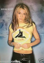 Like lots of young girls, britney jean spears began dance and gymnastics lessons early. Britney Spears Sexy Yellow Top Showing Belly Poster Young Innocent Lolita Ebay