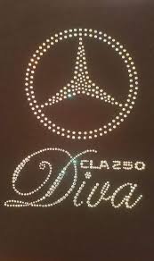 Mercedes Benz Cla250 Diva Rhinestone Bling Tshirt Black Karten