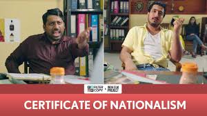 Passionate about lifelong learning, societal impact. Filtercopy Certificate Of Nationalism Ft Pranay Manchanda And Kartik Krishnan Youtube