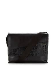 Leather Messenger Bag By Calvin Klein At Gilt