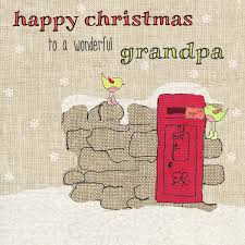 Bert suddenly finds himself caring. Hand Finished Wonderful Grandpa Christmas Card Karenza Paperie