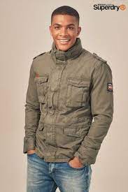 Superdry Khaki Classic Rookie Military Jacket Leather Jacket Men Military Jacket Military Jacket Green