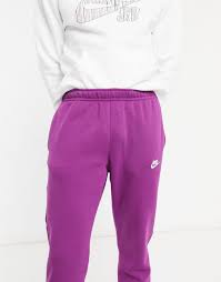 Nike Club Cuffed joggers in Purple for Men - Lyst