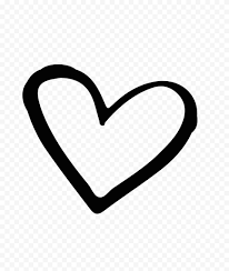 Hd i heart you dad black text with red border png citypng provides millions of free high quality transparent images. Hd Black Outline Hand Drawn Heart Png Citypng