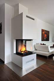 cheminee 3 seiten kamin wohnzimmer kaminbau innenarchitektur