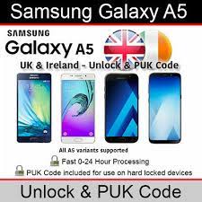 It's a security feature on most mobile devices that protects your sim card data and unique for sim card. Samsung Galaxy A5 Unlock Puk Code All Uk Ireland Networks Supported Ebay