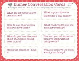 Well, here are my top 20 dinner party conversation starters guaranteed to get the table talking and the party back on the right track: Dinner Conversation Starters Valentine S Day Edition Dinner Conversation Starters Dinner Conversation Conversation Starters