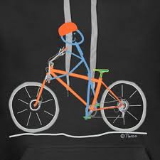 Strichmannchen Stick Figure Fahrradfahren Strichmannchen Sport Freizeit Spass Frauen Premium Hoodie In 2020 Fahrrad Fahren Fahrrad Radeln