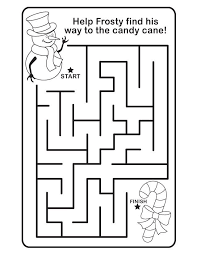 Easy Christmas Maze For Preschoolers Christmas Maze Christmas Coloring Pages Christmas Colors