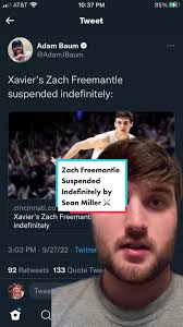 Zach Freemantle Suspended Indefinitely from Xavier Basketball