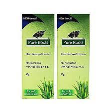 They're not all the same, so be sure to read the label. Buy Pure Roots Hair Removal Cream 60g Pack Of 2 Aloe Vera Online At Low Prices In India Amazon In