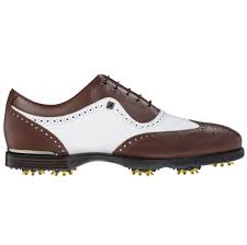 Footjoy Icon Black Wingtip Golf Shoes In Brown White Was 300 Now 139 99 Aficiones