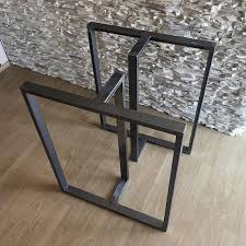 Set Of Two Metal Table Legs Iron Dining Table Legs 27 Mesa De Jantar Pe De Mesa Mesa