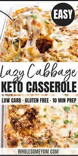 Easy Lazy Cabbage Roll Casserole Recipe Low Carb Keto Recipes Dinner Keto Recipes Easy Recipes