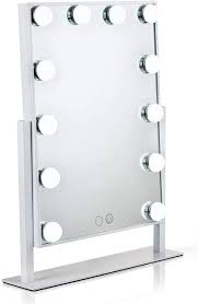 Shop for lighted makeup mirror in makeup mirror. Amazon Com Waneway Lighted Vanity Mirror With 12 X 3w Dimmable Led Bulbs And Touch Control Design Hollywood Style Makeup Cosmetic Mirrors With Lights White Home Kitchen