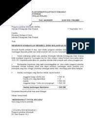 Contoh surat somasi untuk pelanggaran dan kelalaian membayar kontrak kerja. Surat Mohon Sumbangan Jersi Bolasepak