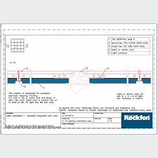 Structure in white lacquered metal. Lighting Rockfon Cad Dwg Architectural Details Pdf Archispace