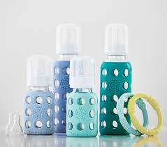 Blueberry Lifefactory Mixed Baby Bottle Starter Set Pottery Barn Kids