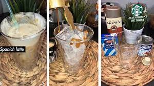 طريقة عمل اسبانش لاتية مثل ستار بكس مشاعل ارتست coffee drink recipes food coffee drinks