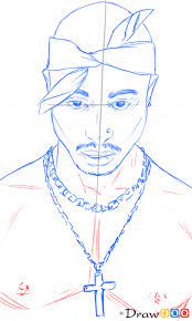 How To Draw Tupac Shakur, Famous Singers - How To Draw, Drawing Ideas, Draw  Something, Drawing Tutorials Portal | Tupac Artwork, Tupac Art, Gangster  Drawings