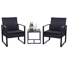 Our bistro set is perfect for patio, poolside, garden, and other places. Flamaker 3 Pieces Patio Set Outdoor Wicker Patio Furniture Sets Modern Bistro Set Rattan Chair Conversation Sets With Coff Terrassen Stuhle Veranda Mobel Mobel