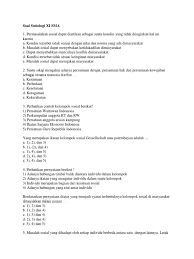 Apakah anggota kelompok merupakan bagian dari kelompok? Soal Sosiologi Xi Sma Pdf