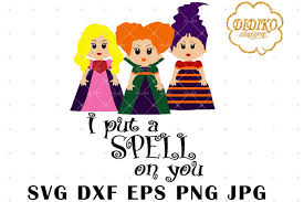 This is a personal use svg file and it's perfectly compatible with cricut explore, silhouette cameo, brother scan n cut, sizzix eclips, sure cuts a lot, etc. Hocus Pocus Svg 4 I Put A Spell On You Svg Witch Didiko Designs