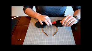 After my diy disney clothes, minnie mous. How To Make Mickey Mouse Ears Or Minnie Mouse Ears On Headband Youtube