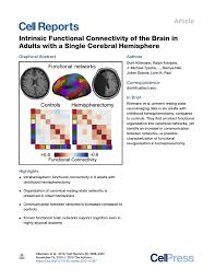 Previously city included bridgeport ct. Pdf Intrinsic Functional Connectivity Of The Brain In Adults With A Single Cerebral Hemisphere