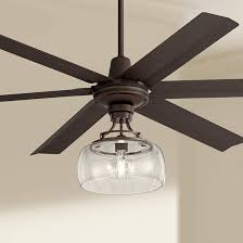60 Turbina Max Ac Bronze Clear Glass Led Ceiling Fan 69y95 Lamps Plus Led Ceiling Fan Ceiling Fan Ceiling Fan With Light