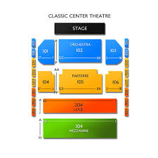 Classic Center Theatre 2019 Seating Chart
