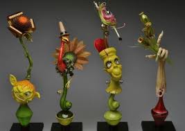 buffet du stage sucre tire ikebana sugar art pulled sugar art chocolate showpiece