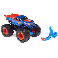 Monster Jam 1:64 Superman Monster Truck, Heroes and Villains Series -  Walmart.com