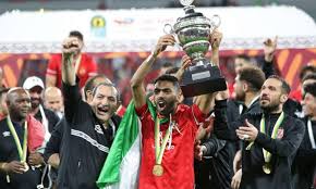 On The Way Of Algeria Al Ahly Players Raise The Flag Of Palestine Photos Pro Iqra News